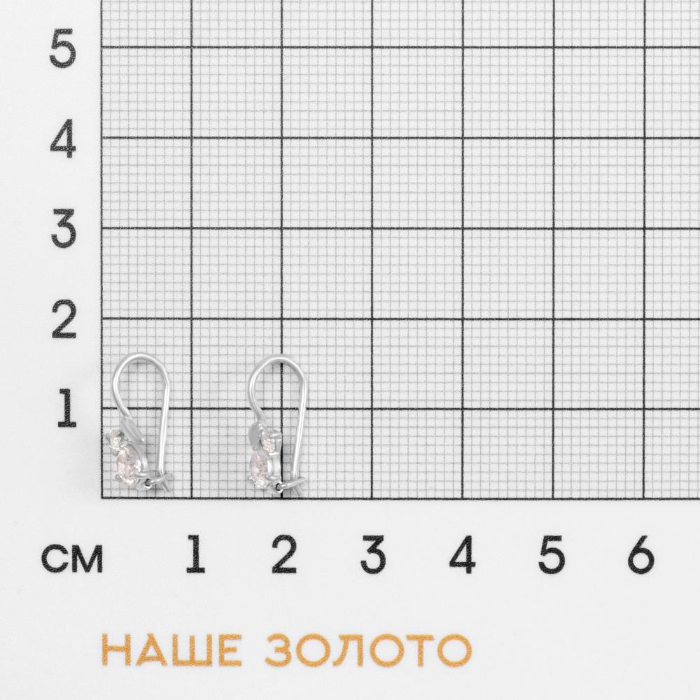 Серебряные серьги детские Золотая столица ЗЧС2180511010