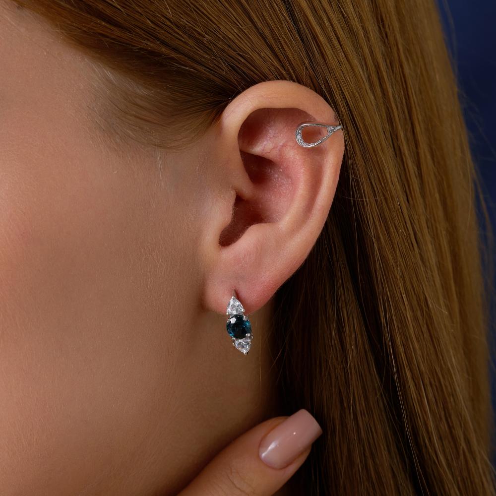 Серебряные серьги  Д320-72-00317-230