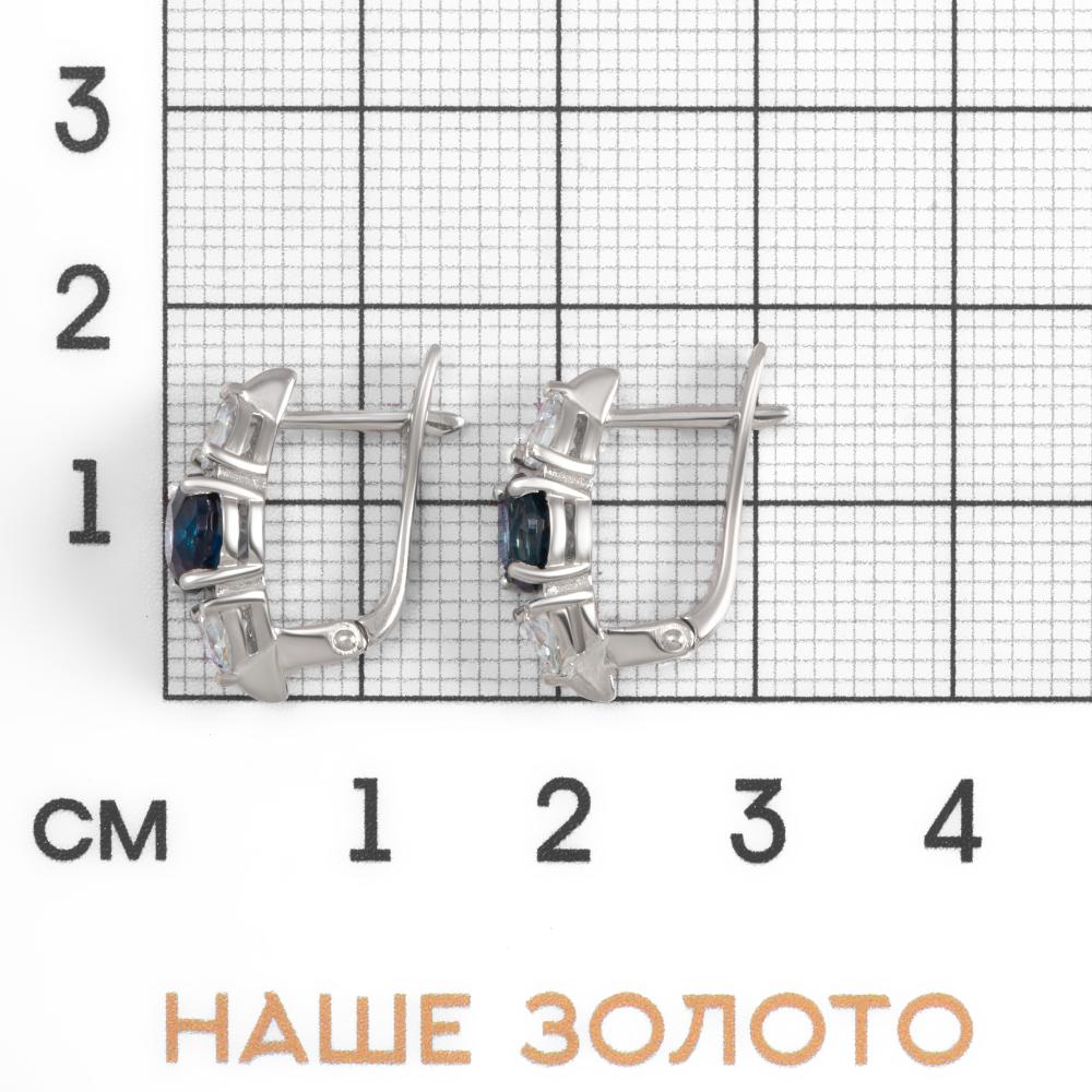 Серебряные серьги  Д320-72-00317-230