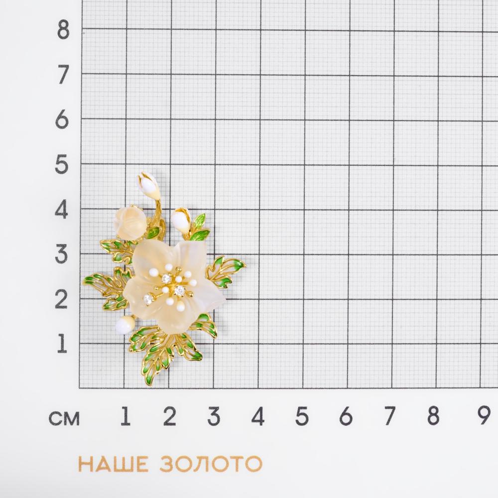 Серебряная брошь  СЙЦАПБР350