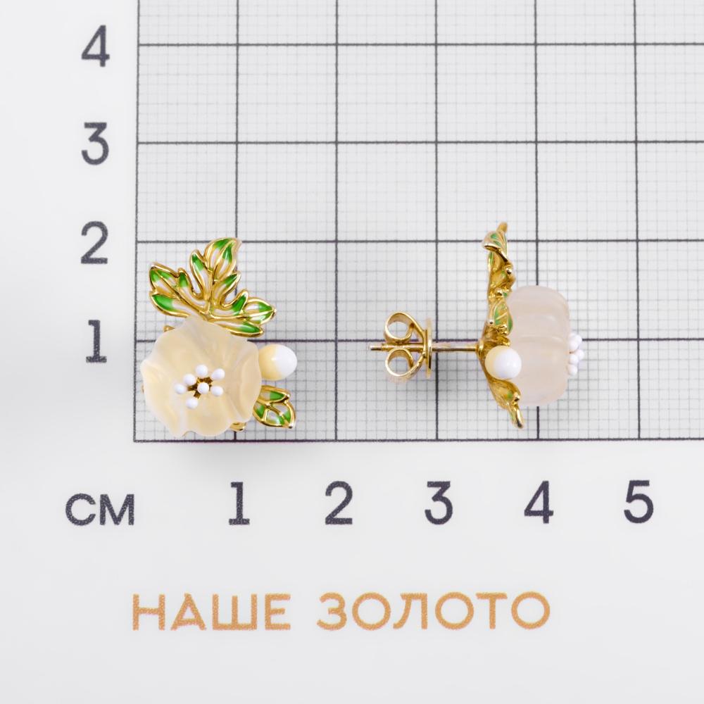 Серебряные серьги гвоздики  СЙЦАПЕ352