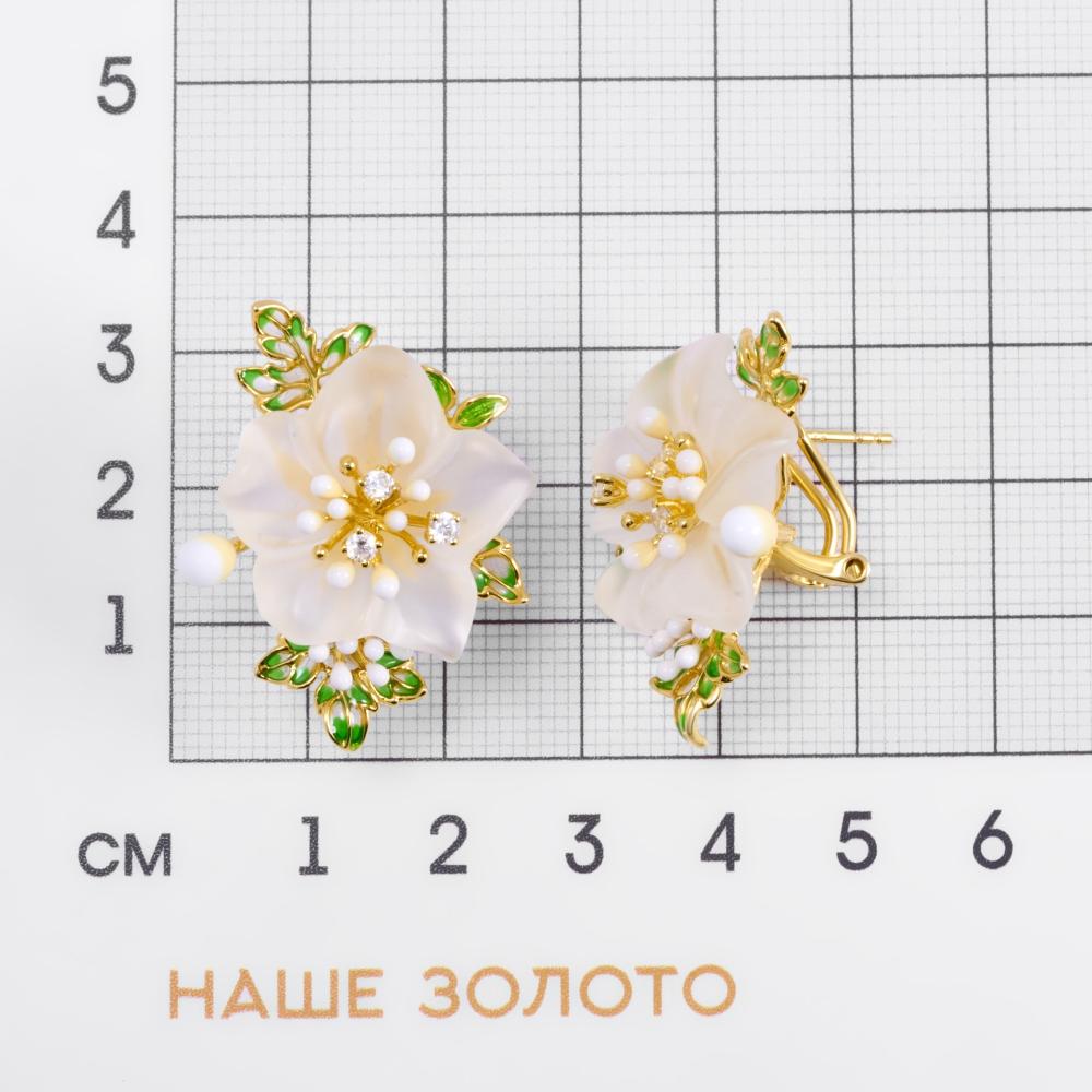 Серебряные серьги  СЙЦАПЕ350