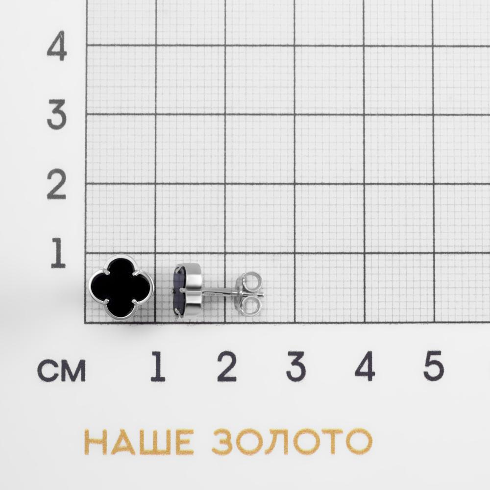 Серебряные серьги гвоздики Талант ТБ1272008010059
