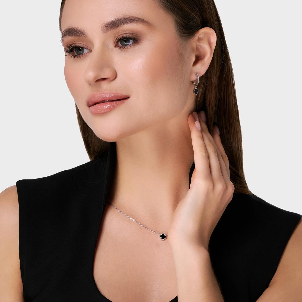 Серебряные серьги подвесные Талант ТБ1172080015278