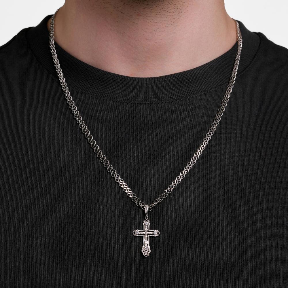 Серебряный крест Liberty РЫ3002055С