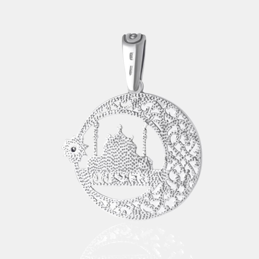 Серебряная мусульманская подвеска Якубов ЯБИСП92