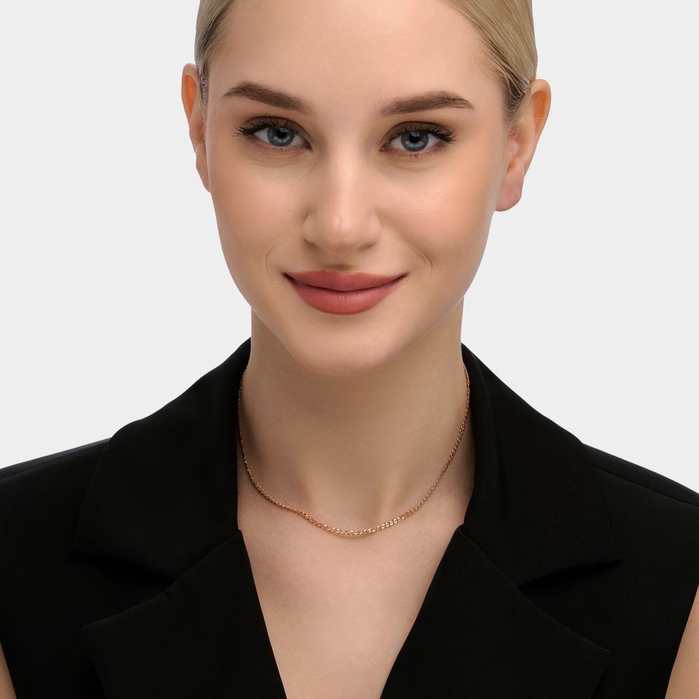 Золотая цепочка Krastsvetmet из красного золота 585 пробы КЯНЦ12-200 040