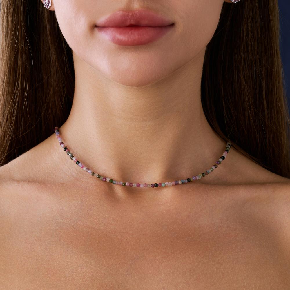 Серебряные бусы Палитра ЕУКС-ТМ3