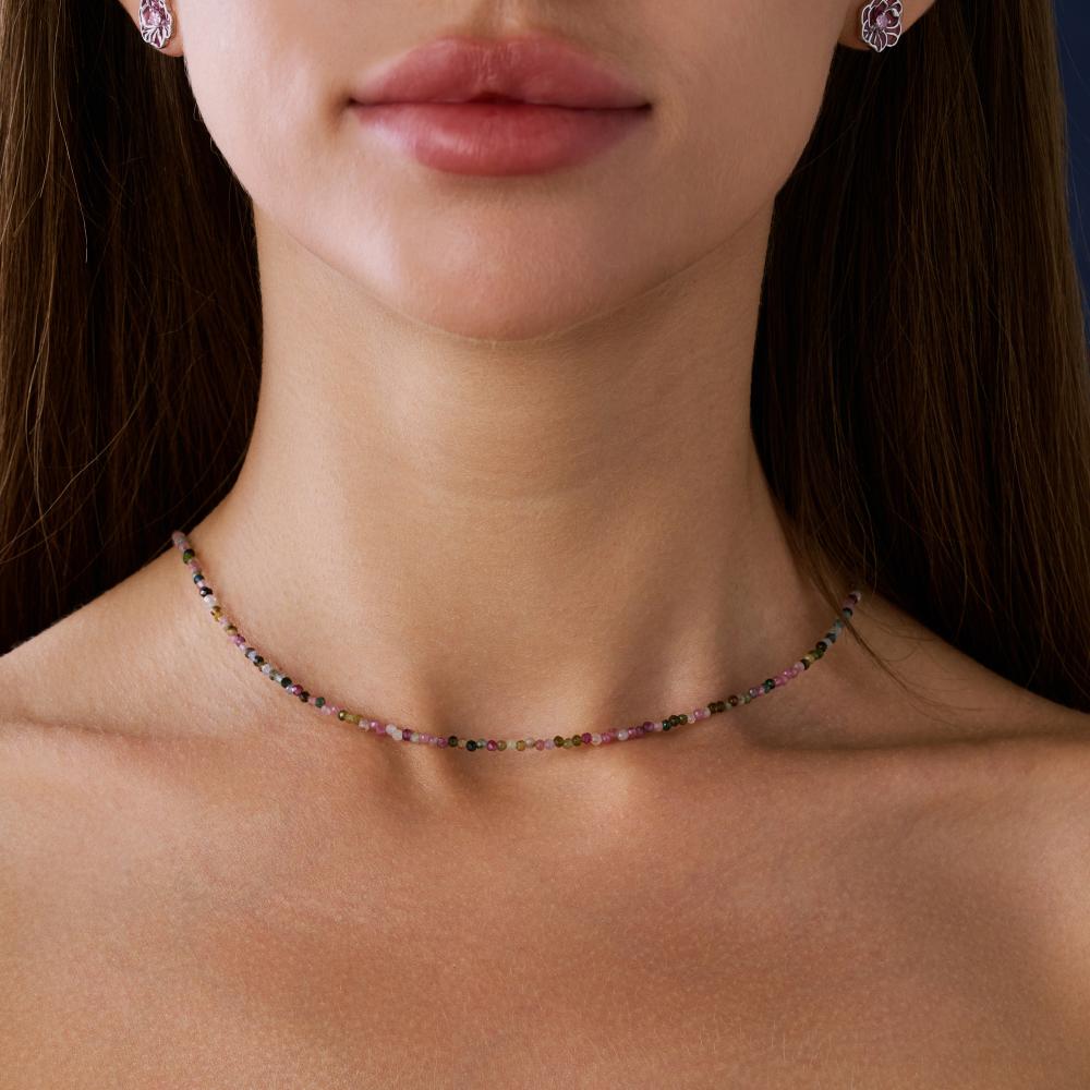 Серебряные бусы Палитра ЕУКС-ТМ2