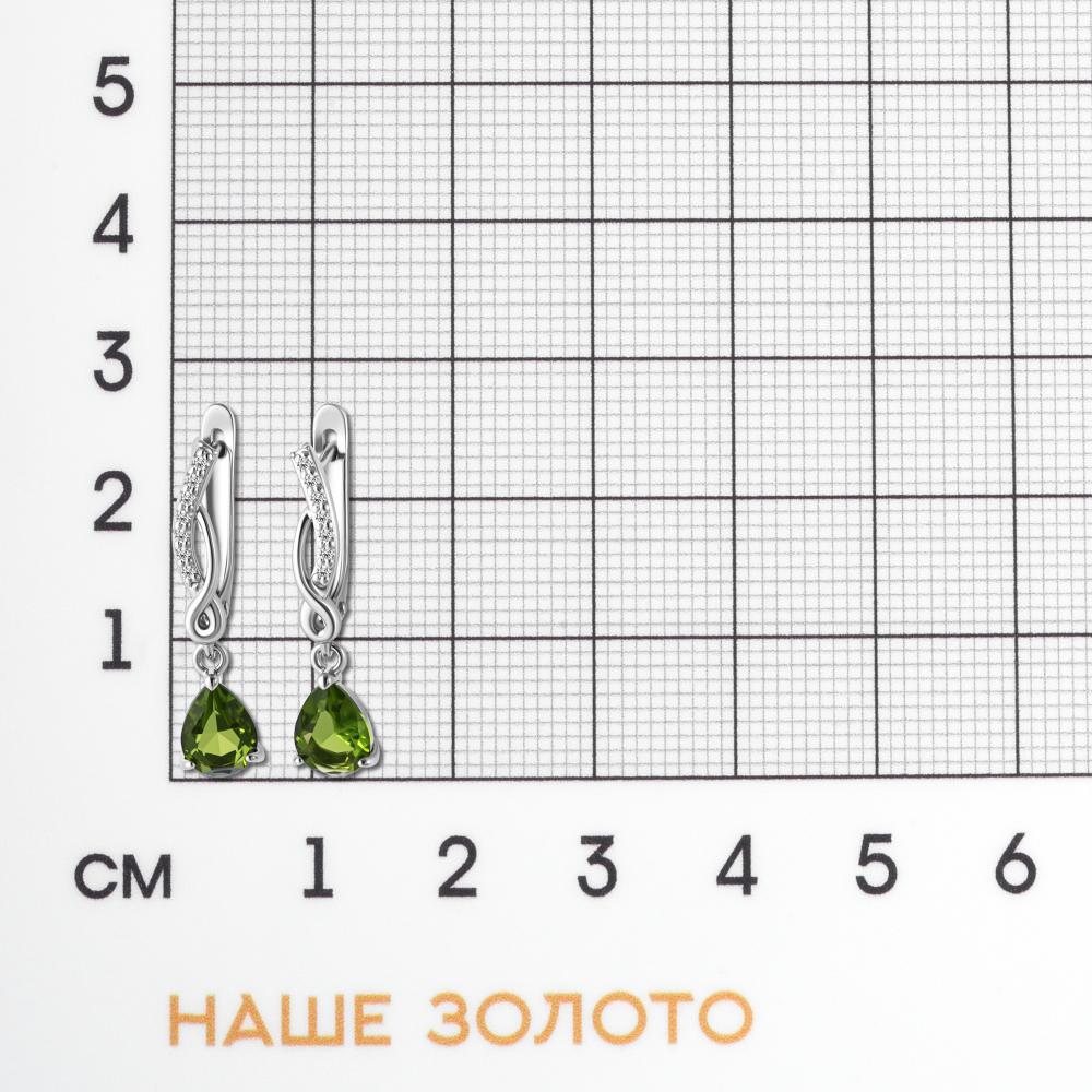 Серебряные серьги подвесные Талант ТБ1472000Р11809