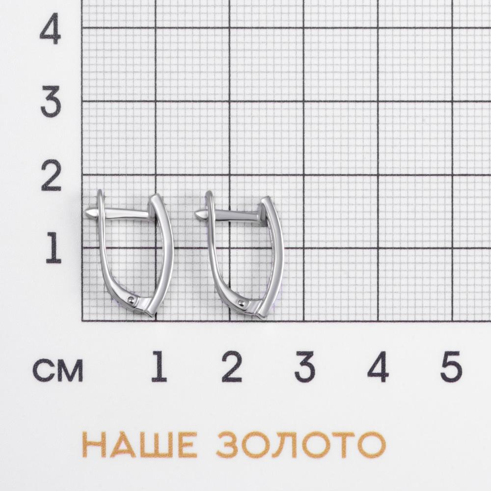 Серебряные серьги Efremof  со вставками (фианит) ЮП1210015240