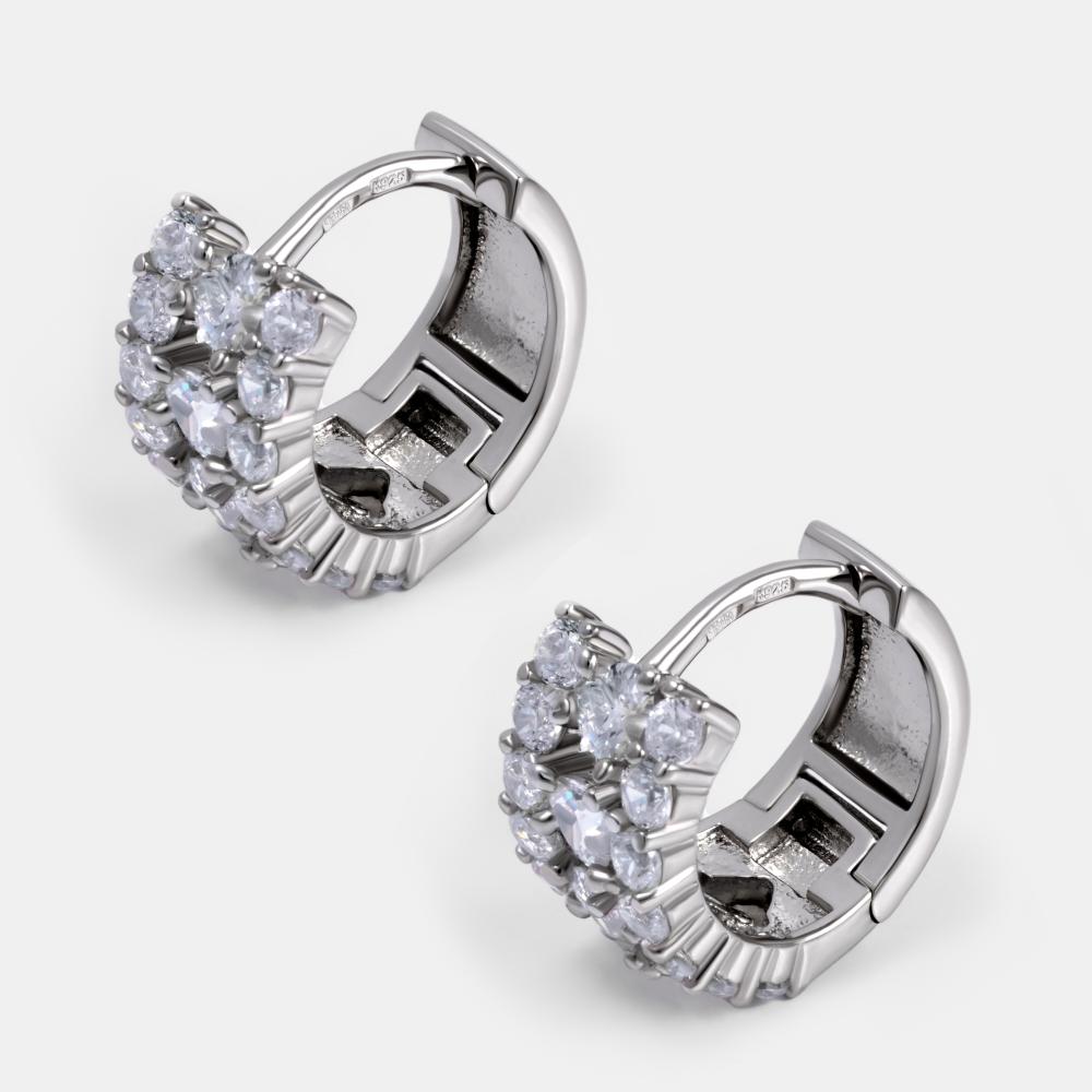 Серебряные серьги конго Светлов К80087601