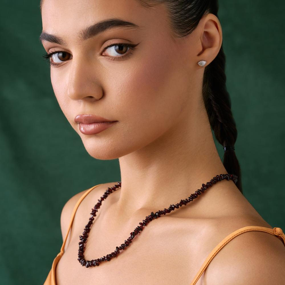 Серебряные серьги гвоздики  ДИ94-122-00008-1