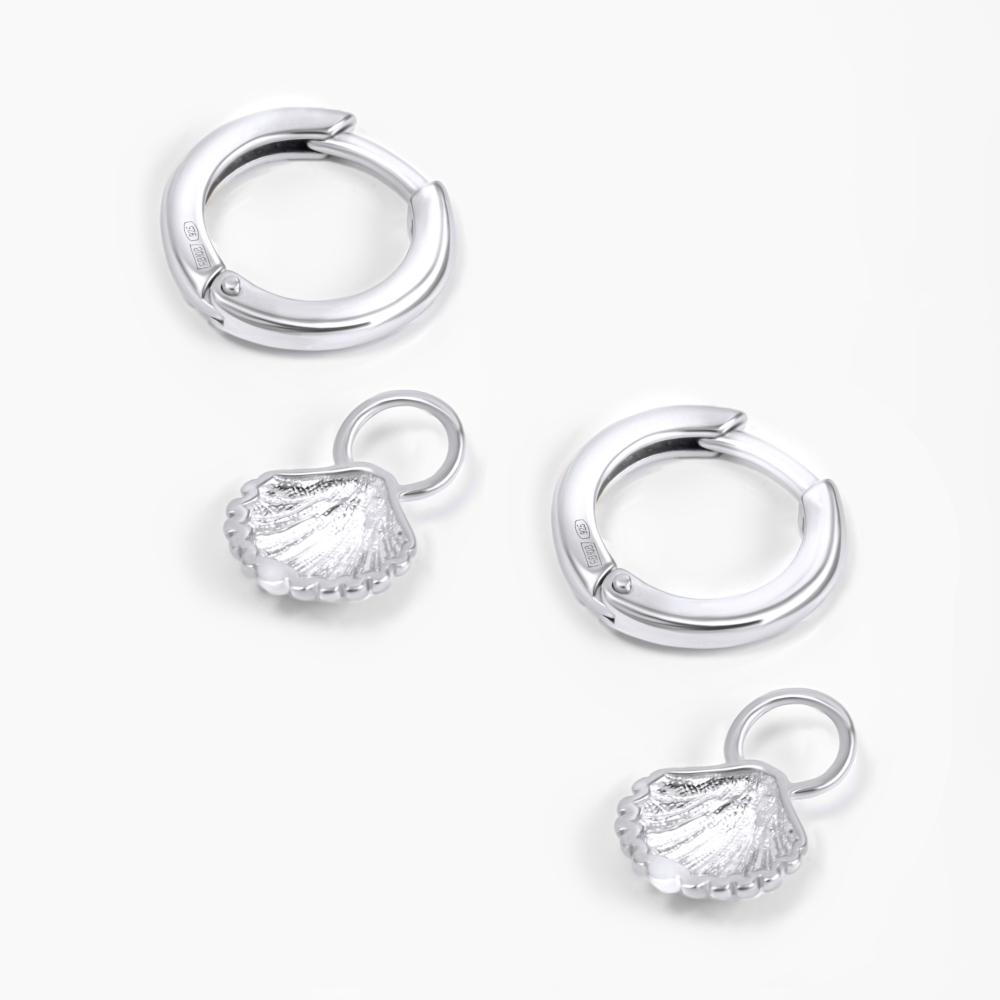 Серебряные серьги конго  ДИ94-121-00004-1