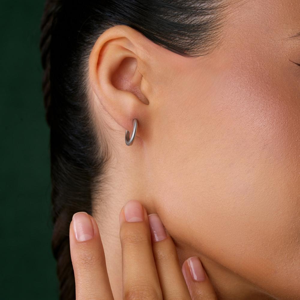 Серебряные серьги конго  ДИ94-121-00004-1