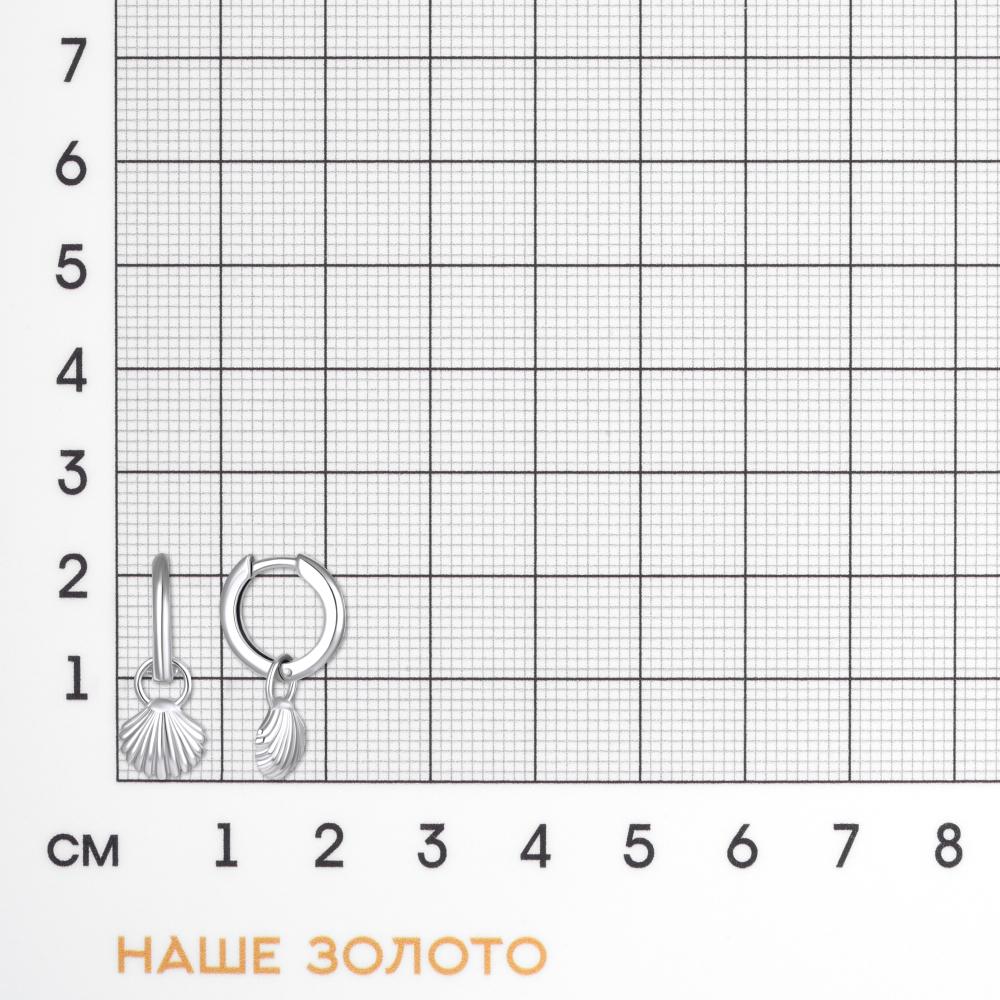 Серебряные серьги конго  ДИ94-121-00004-1