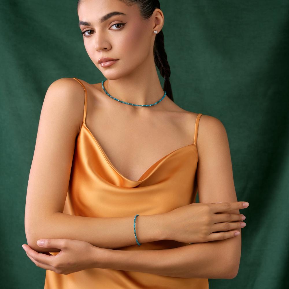 Серебряное колье  ЕУКС-АП3