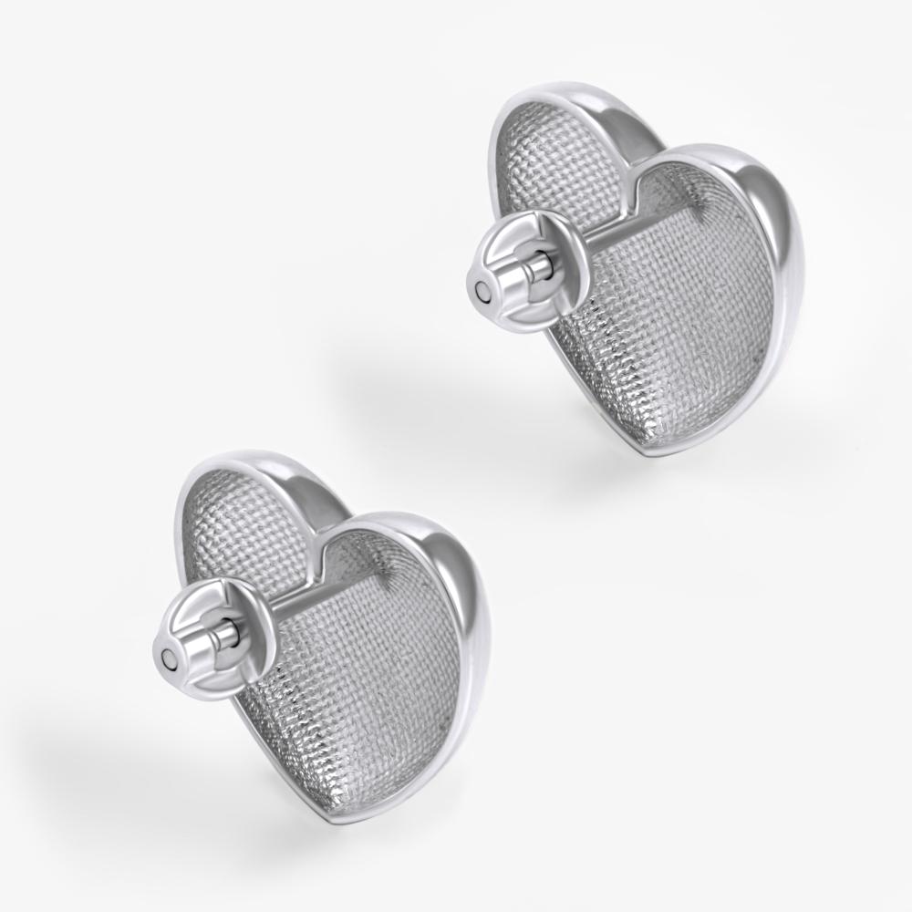 Серебряные серьги гвоздики  ДИ94027203