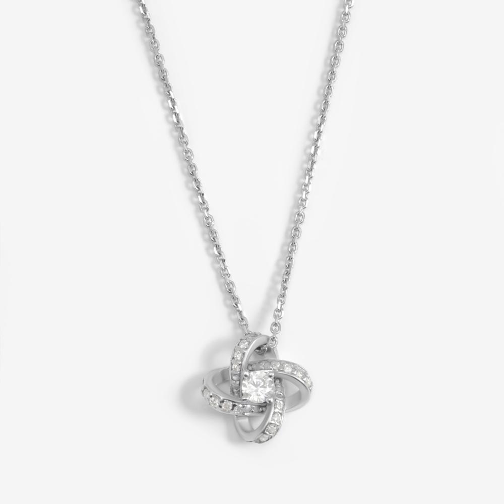 Серебряное колье с фианитами