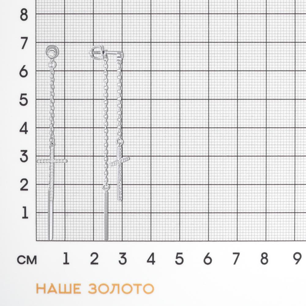 Серебряные серьги гвоздики Efremof ЮП12100113468-501