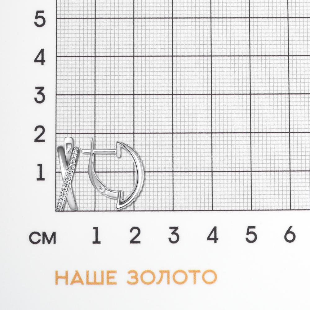 Серебряные серьги  ДИ94-120-00029-1