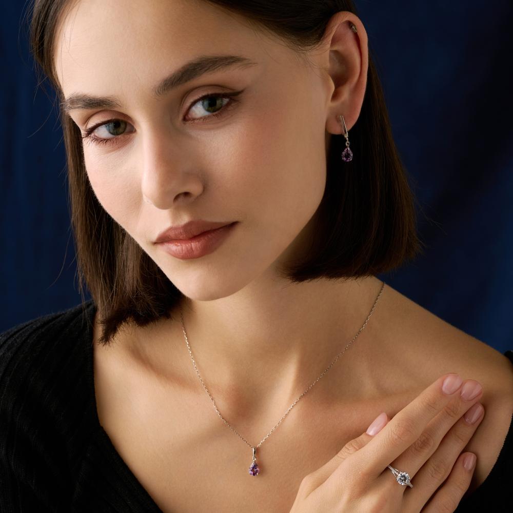 Серебряные серьги подвесные Sokolov ДИ92023152