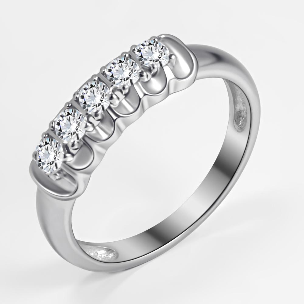 Серебряное кольцо с фианитами