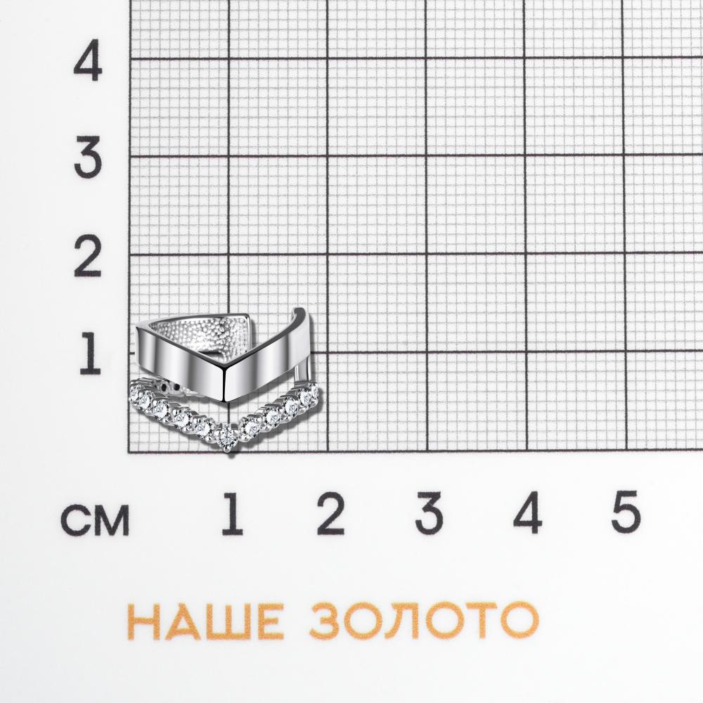 Серебряные серьги полупара Дельта (delta) ДПС1205444