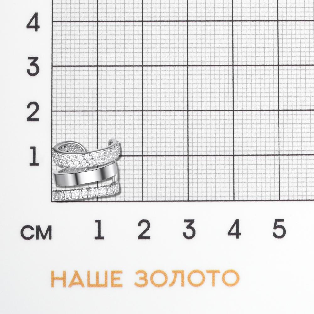 Серебряные серьги полупара Дельта (delta) ДПС1205427