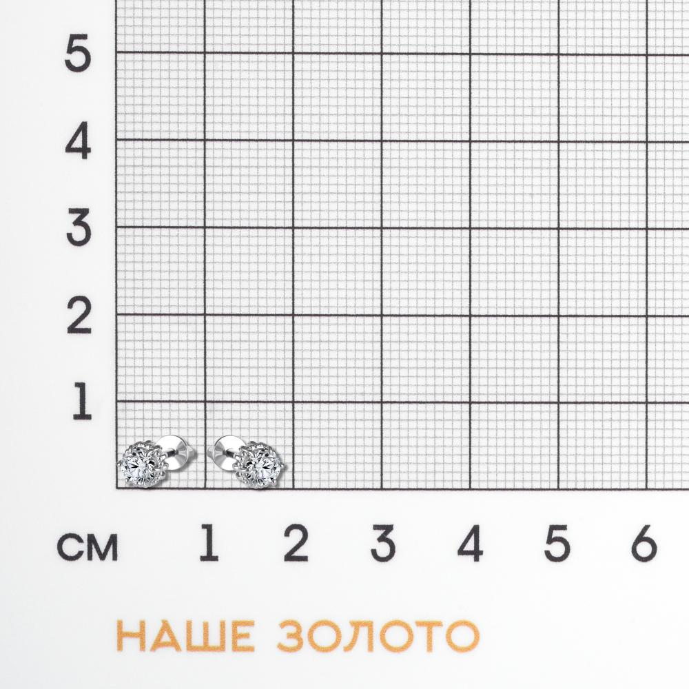 Серебряные серьги гвоздики Efremof ЮП1210014609