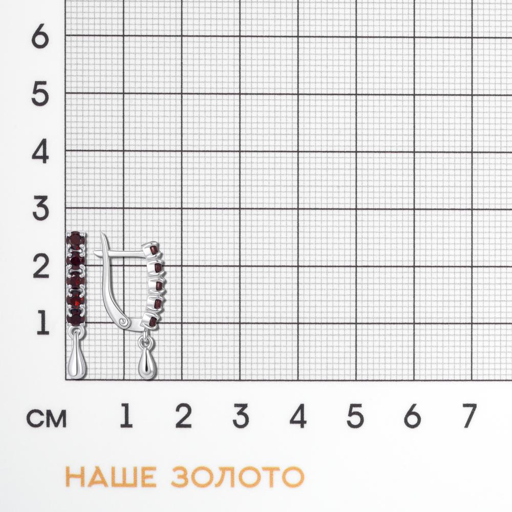 Серебряные серьги подвесные Инталия ИТ204874-006-0019