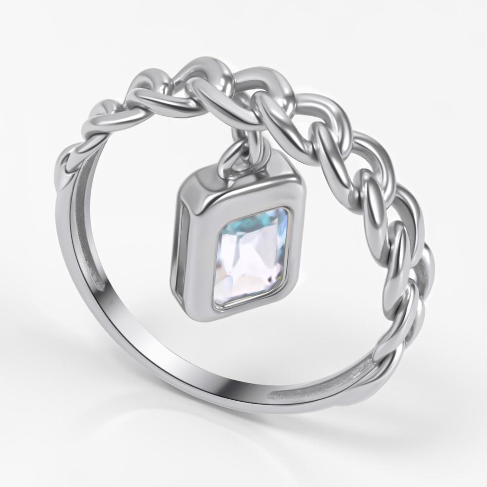 Серебряное кольцо с топазом