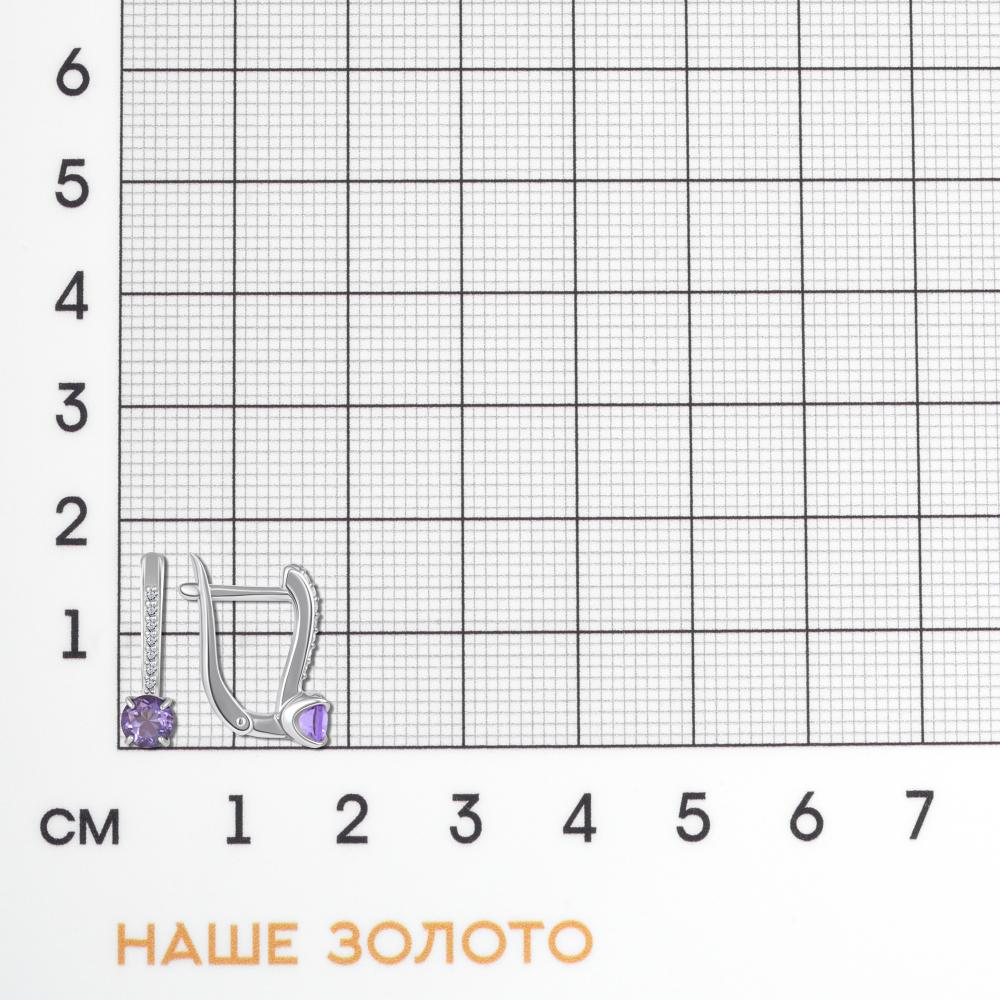 Серебряные серьги Инталия ИТ202822-255-0019