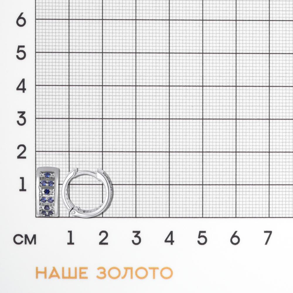 Серебряные серьги конго Инталия ИТ207687-903-0019