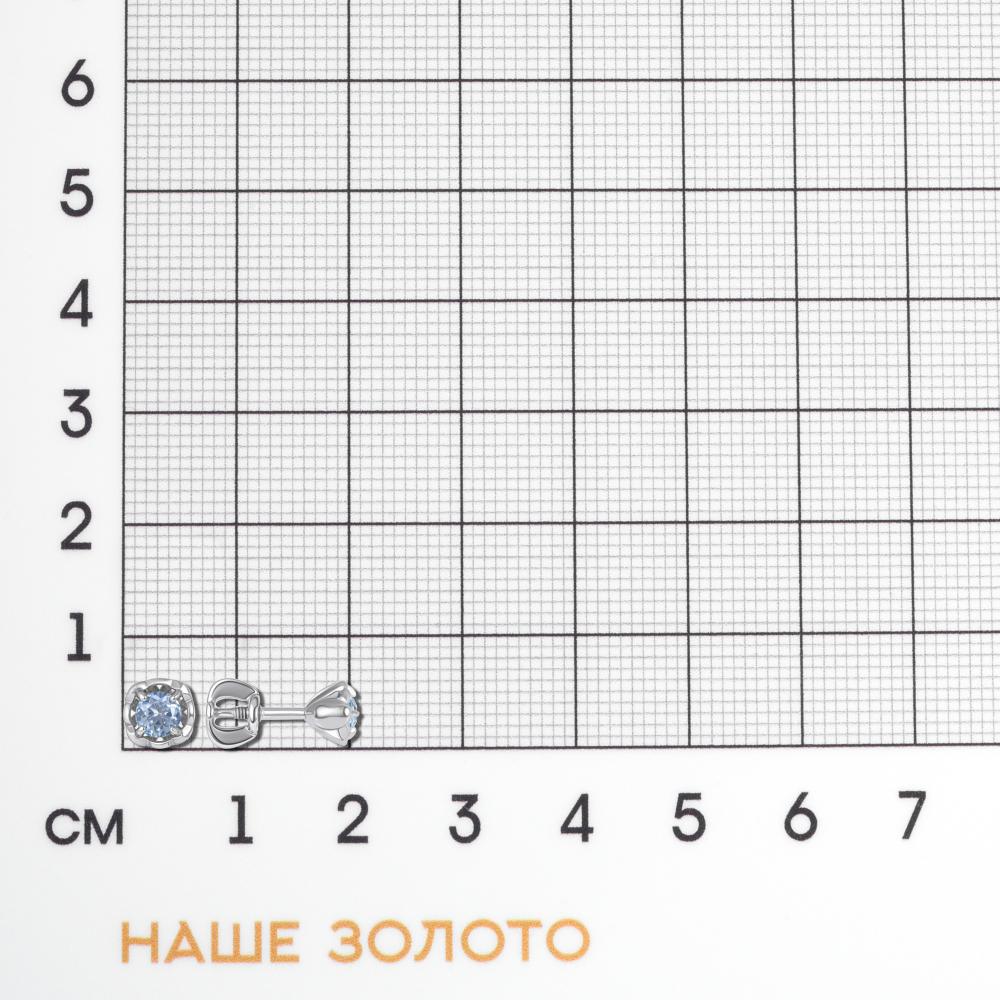 Серебряные серьги гвоздики Инталия ИТ204866-002-0019