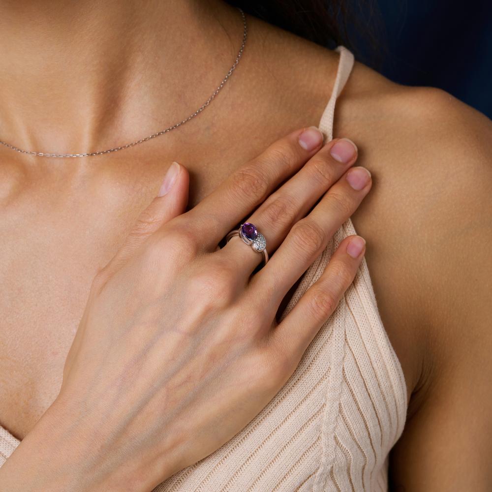 Серебряное кольцо Инталия ИТ108087-001-0019