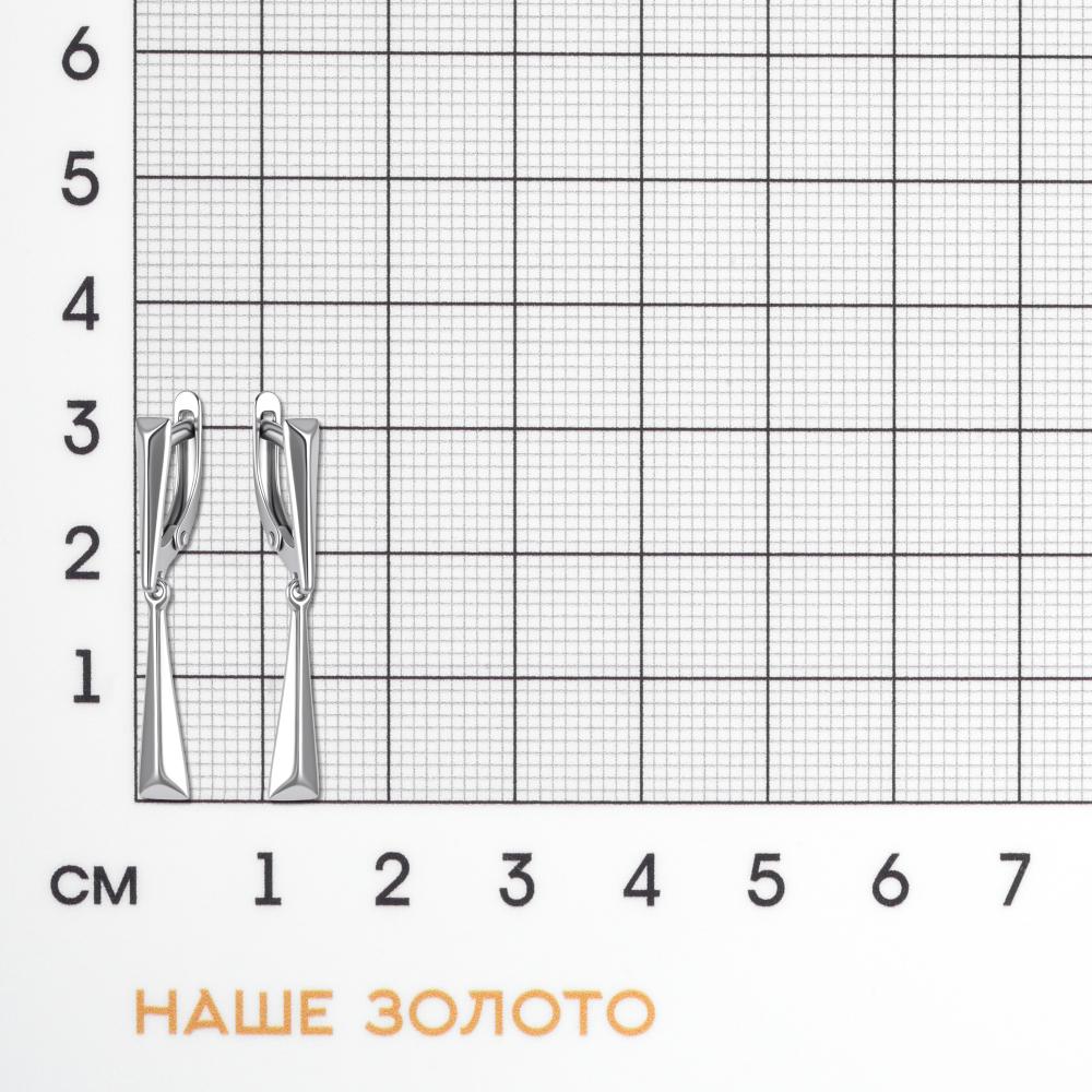 Серебряные серьги подвесные Efremof ЮП12000112020