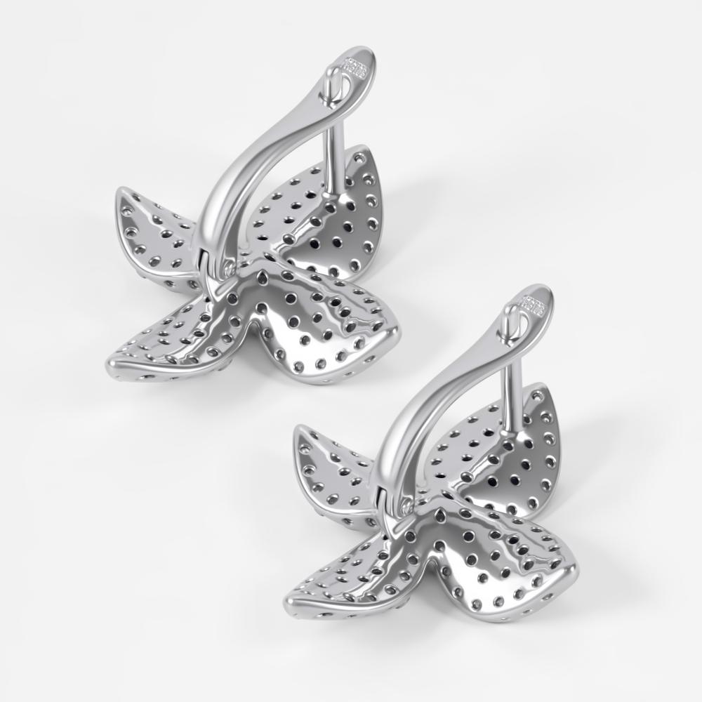 Серебряные серьги  ДИ94027297