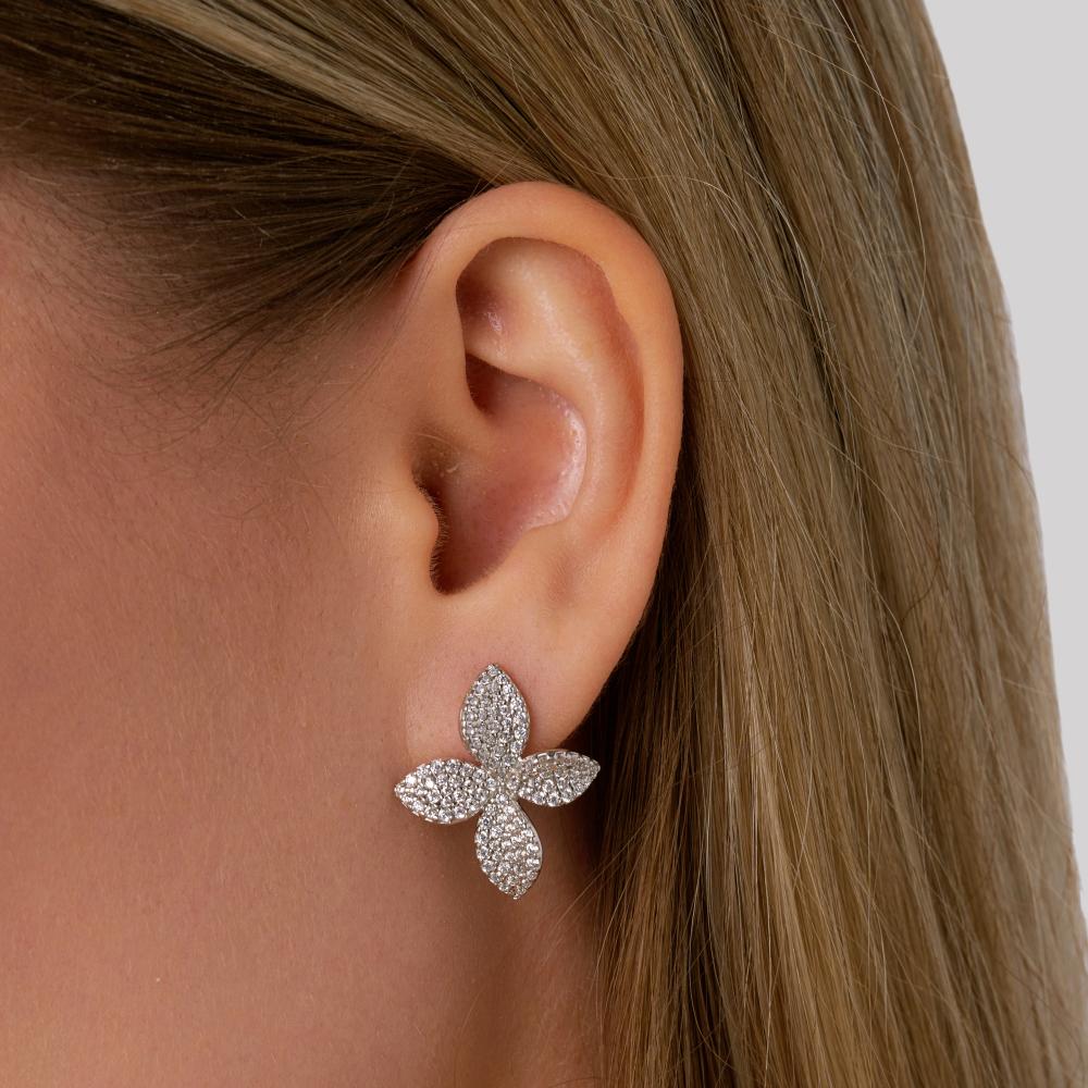 Серебряные серьги  ДИ94027297