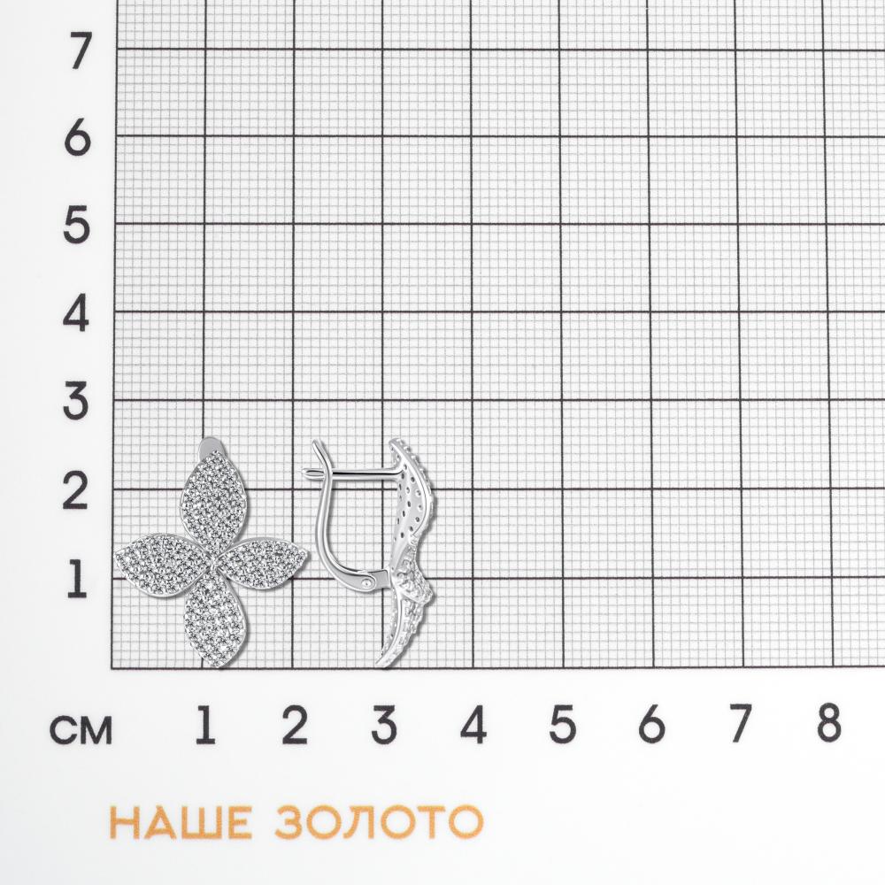 Серебряные серьги  ДИ94027297