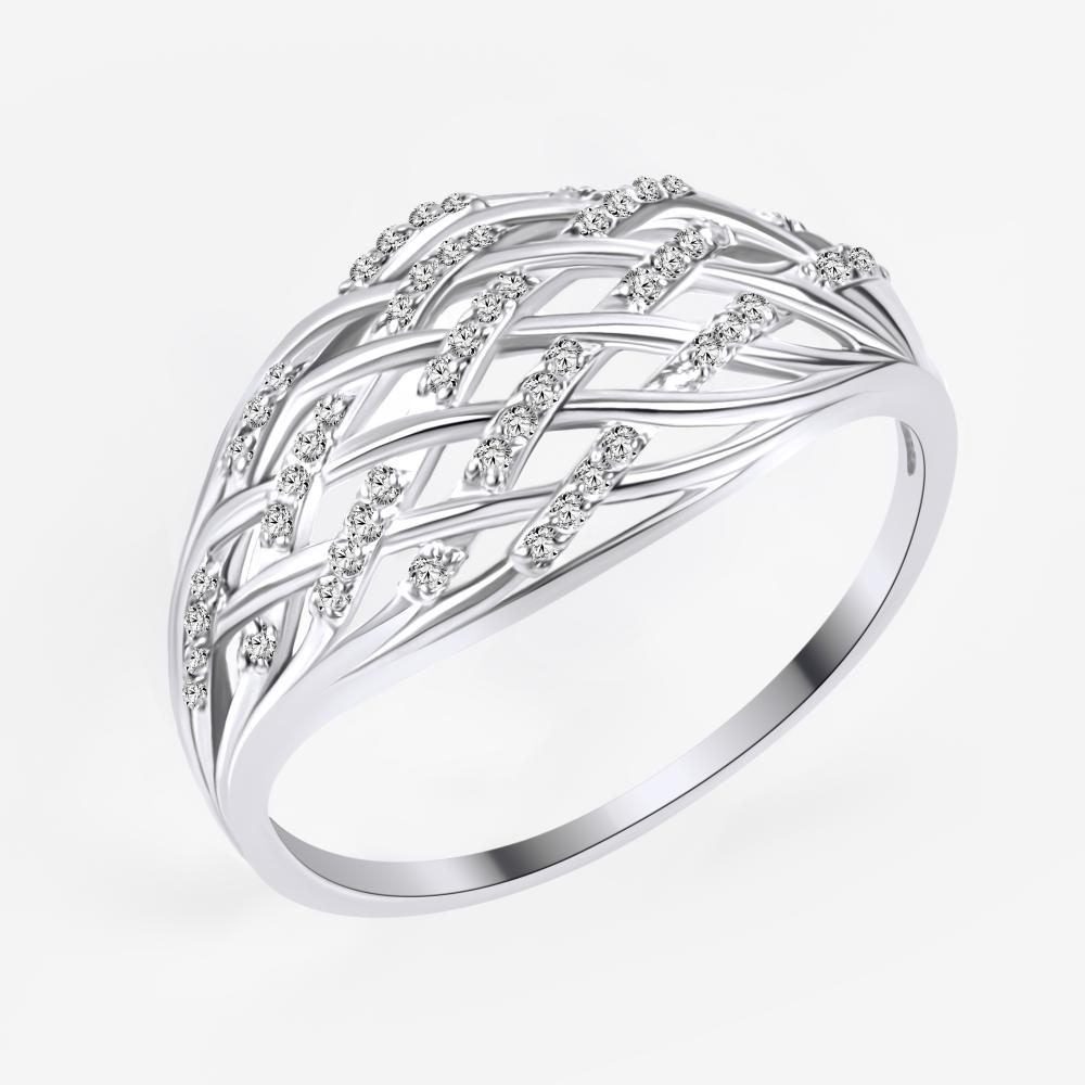Серебряное кольцо с фианитами