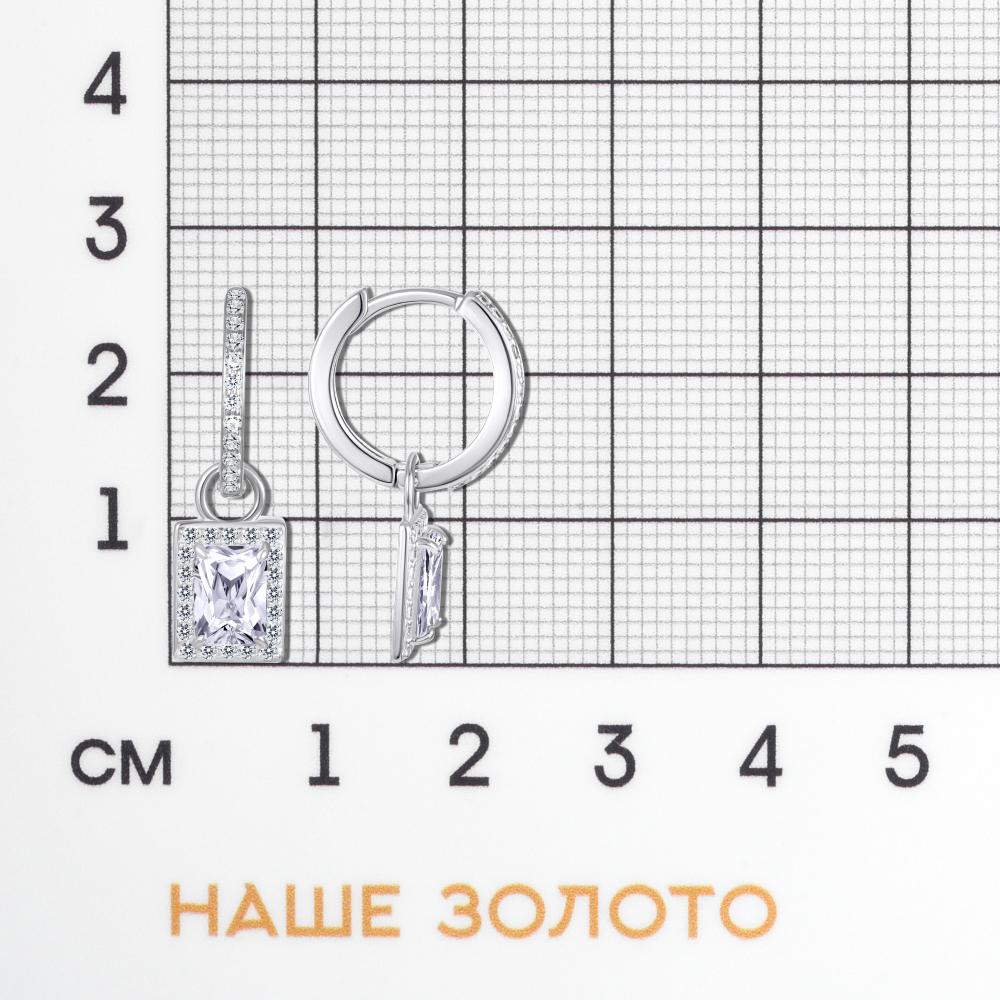 Серебряные серьги подвесные Золотые купола ЗК2101497-00775