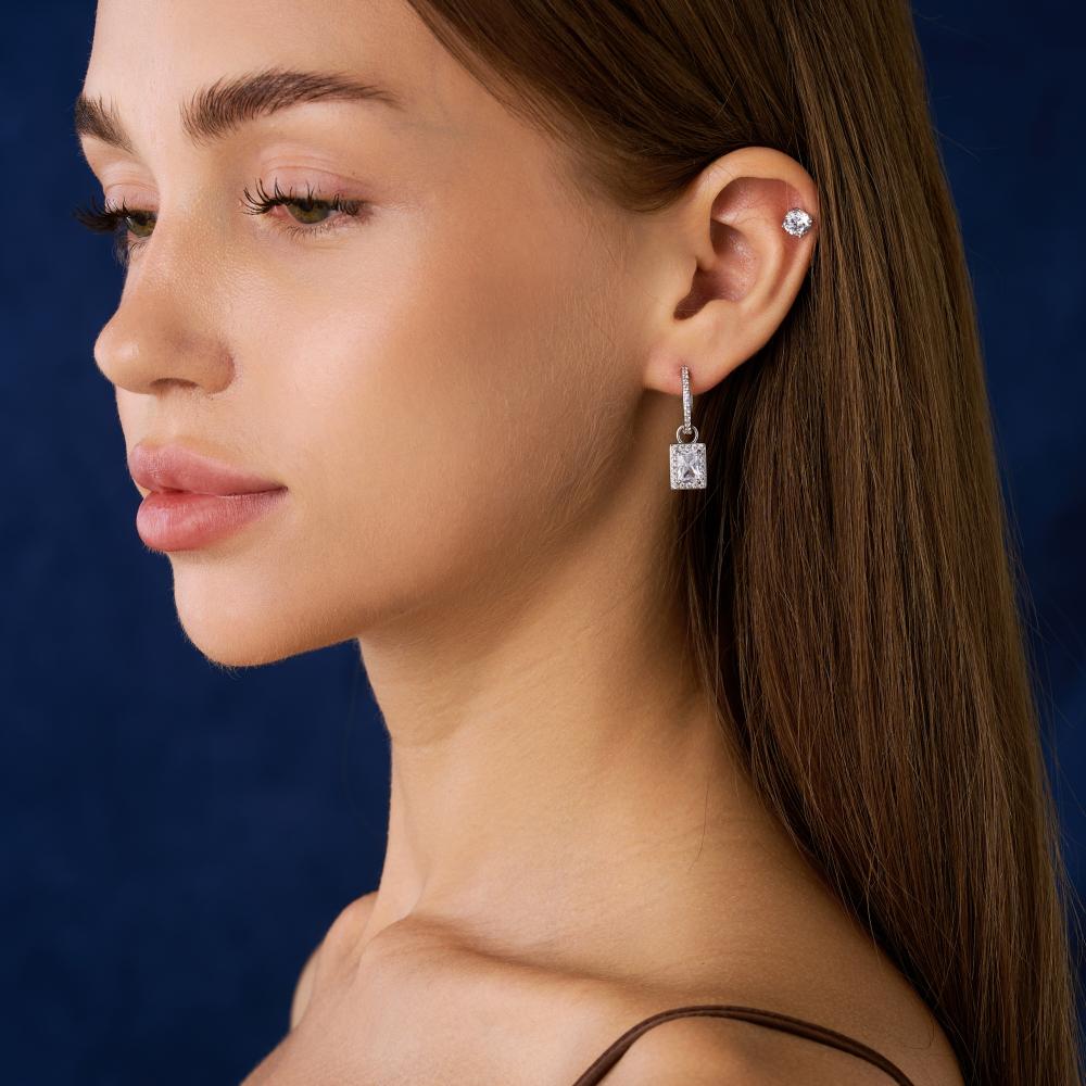 Серебряные серьги подвесные Золотые купола ЗК2101497-00775