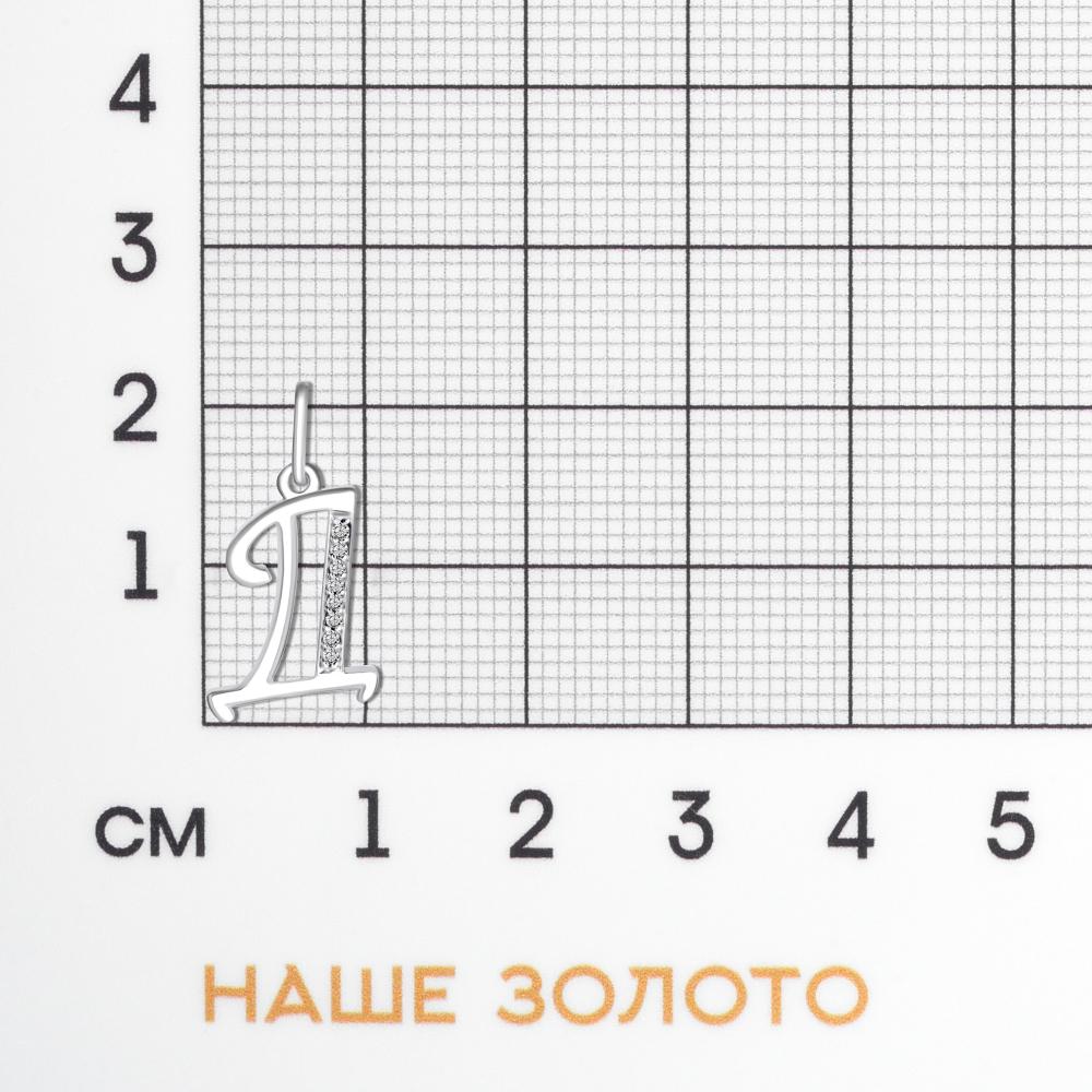Серебряная буква Sokolov ДИ94031366
