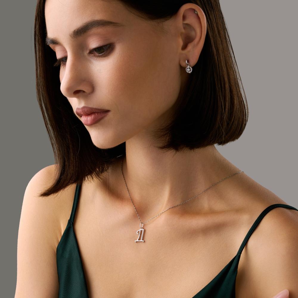 Серебряная буква Sokolov ДИ94031366