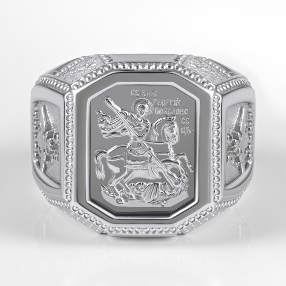 Серебряная печатка Караваевская ювелирная фабрика 7К01-0058-с