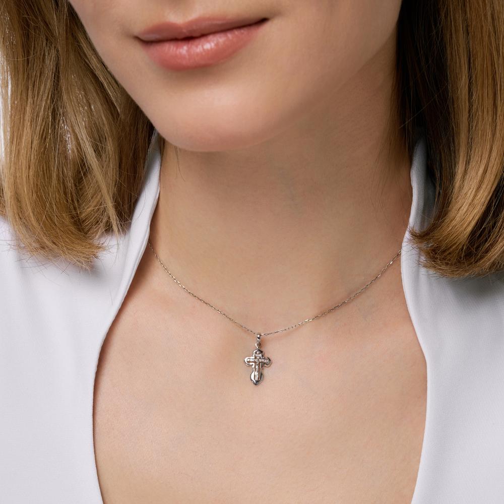 Серебряный крест Liberty РЫ3002655С