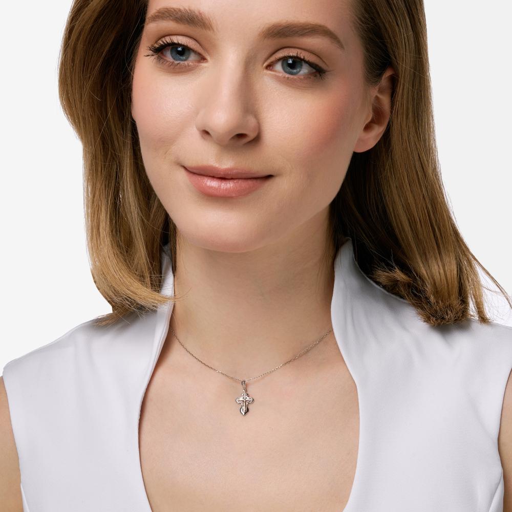 Серебряный крест Liberty РЫ3002655С
