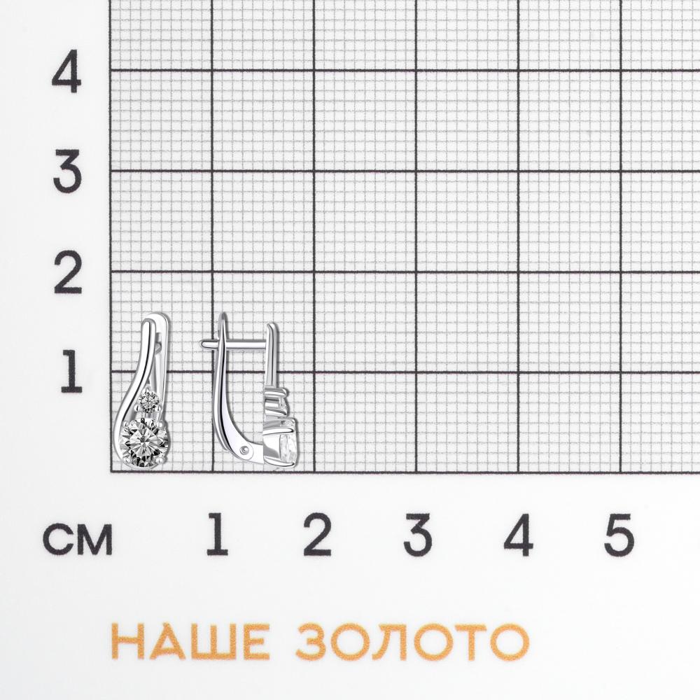 Серебряные серьги Вознесенский 6В11-0257