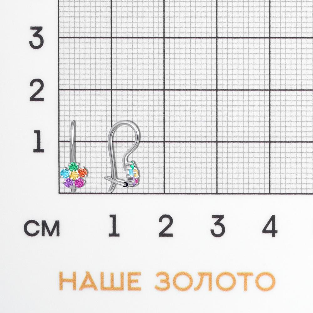 Серебряные серьги детские Иллада 2ИС120548-1